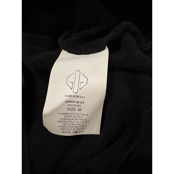 Golden Goose Sneaker Lovers Sweatshirt Black Size M - Picture 5 of 6
